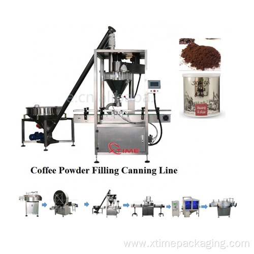 Powder filling capping and labeling machine